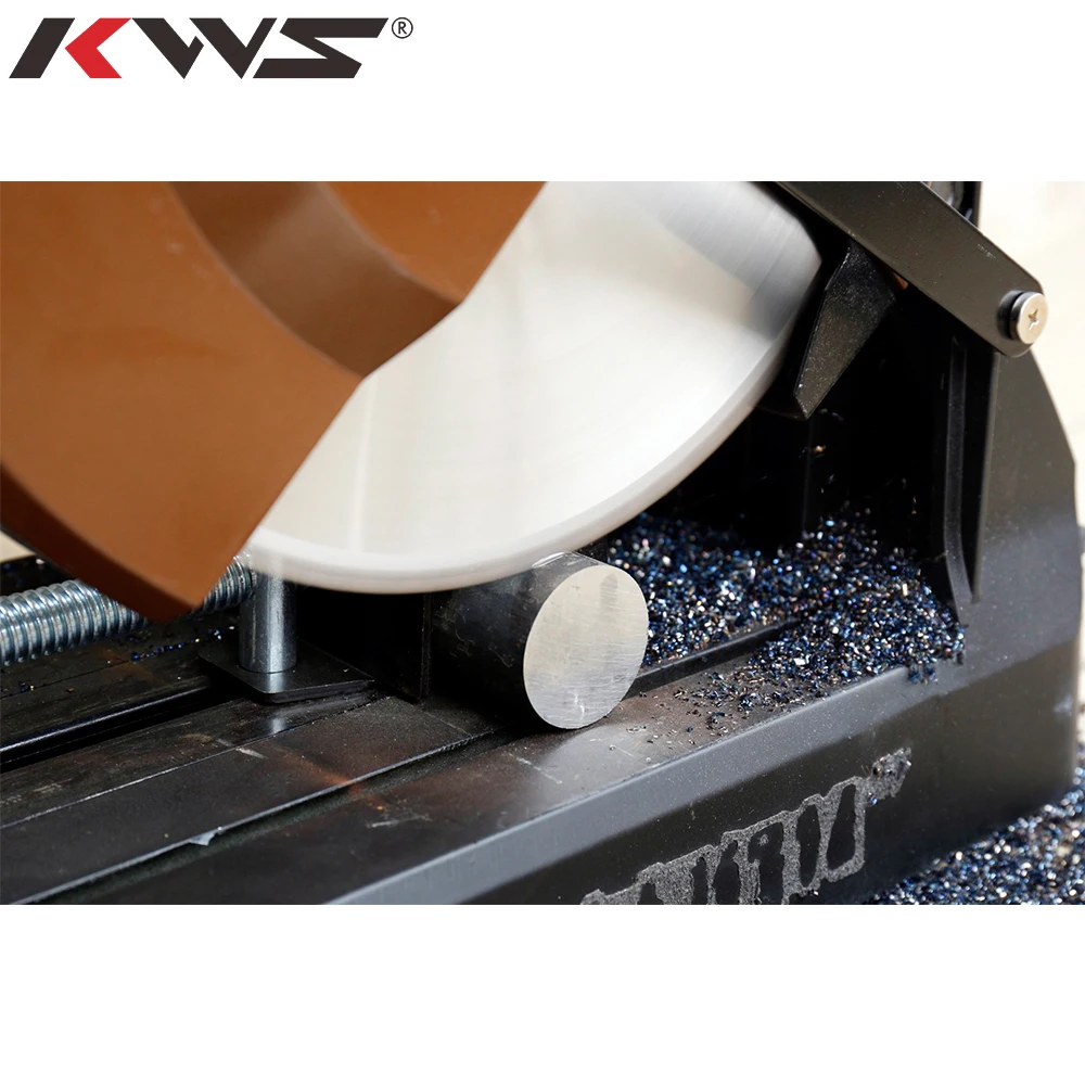 KWS 1450 RPM 14 Inch Cut-Off Chop Saw Machine Metal Cutting With Carbide-Tipped Metal-Cutting Saw Blade