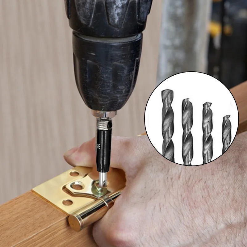 Drill Bits 8pcs 4PCs Self Centering Hinge Drill Bits Woodworking Door Window Hinge Drill Bit Positioning Hole Opener