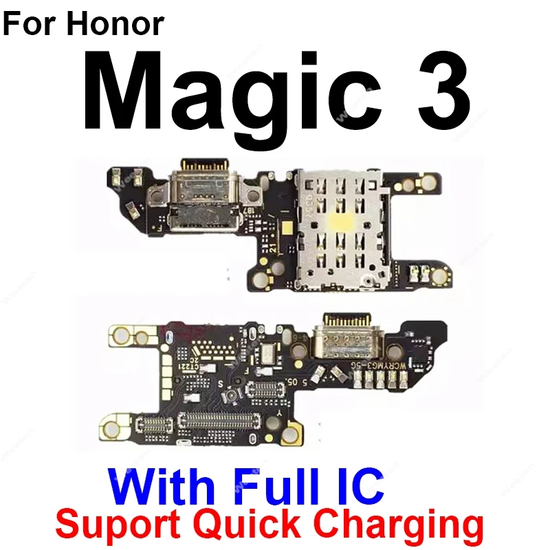 Universal Charging USB Dock with SIM Card Slot - Replacement Charger Board for Huawei Honor Magic Series