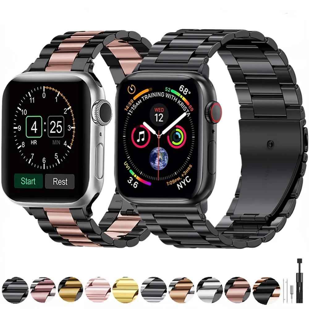 

Metal Strap for Apple Watch Band 49mm 45mm 41mm 44mm 40mm 42mm 38mm Stainless Steel Bracelet for Iwatch Series Ultra 8765432 SE
