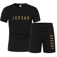 Nouvel ensemble 2 pièces homme 2026 : T-shirt et short, décontracté, respirant, séchage rapide, manches courtes, sport, jogging, fitness 4