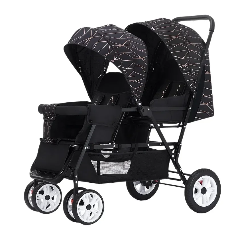 Twin Baby Stroller – Front & Rear Seats 2