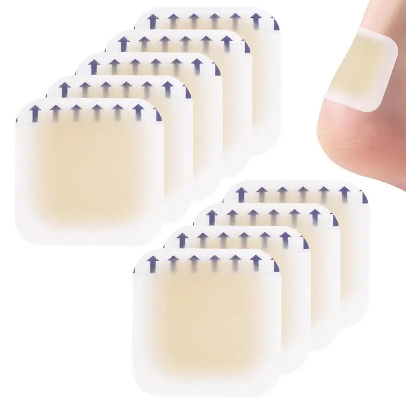 

Гелевые блистерные прокладки, 10 шт., невидимые гелевые Защитные Водонепроницаемые клейкие повязки для женских пальцев ног, предотвращающие Блистеры