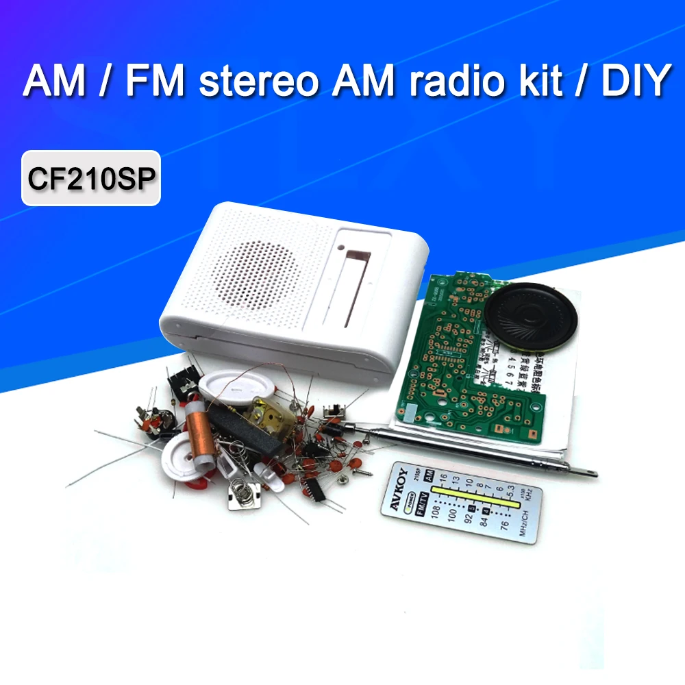 CF210SP-AM-FM-Stereo-Radio-Kit-DIY-Electronic-Assemble-Set-Kit-For ...
