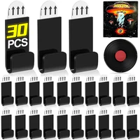 30/6PCS Acrylic Record Display Stand Wall Mount Clear Vinyl Records Floating Shelves Multipurpose LP Record Album Storage Rack 1