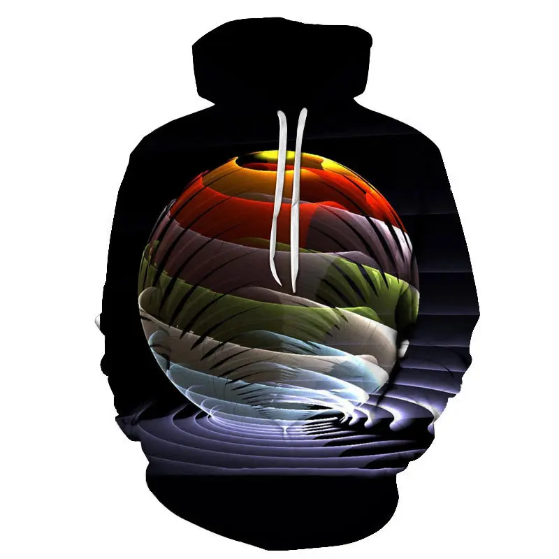 

New Colorful Fun Hoodie 3d Fluorescence Sweatshirt Men/Women Autumn And Spring Coat Clothing Funny Jacket Black Hoodies Clothing