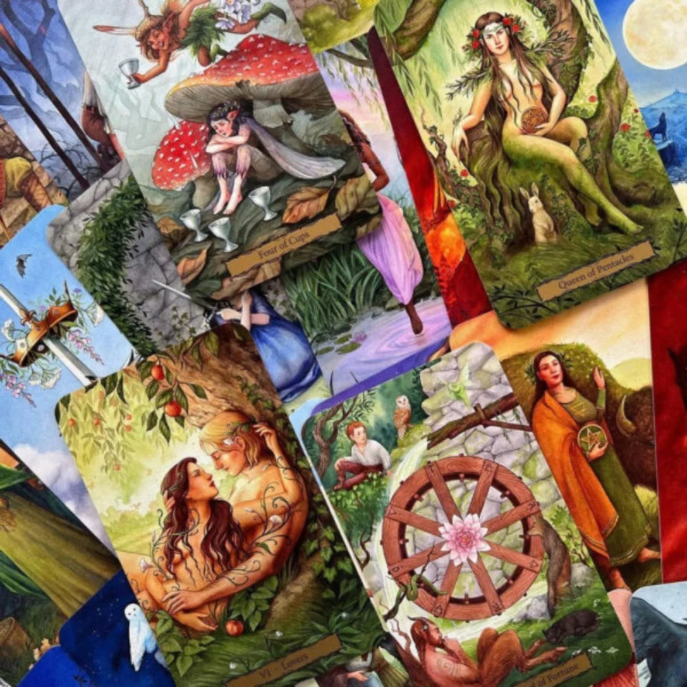 Tarot of The Witch's Garden 78 Pcs Cards Manifestation and Magic Await You In The Witch's Garden 10.3*6cm 4