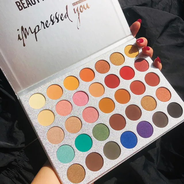 BEAUTY GLAZED Impressed Me Perfect 35 couleurs mat miroitant imperméable longue durée Palette de maquillage 1