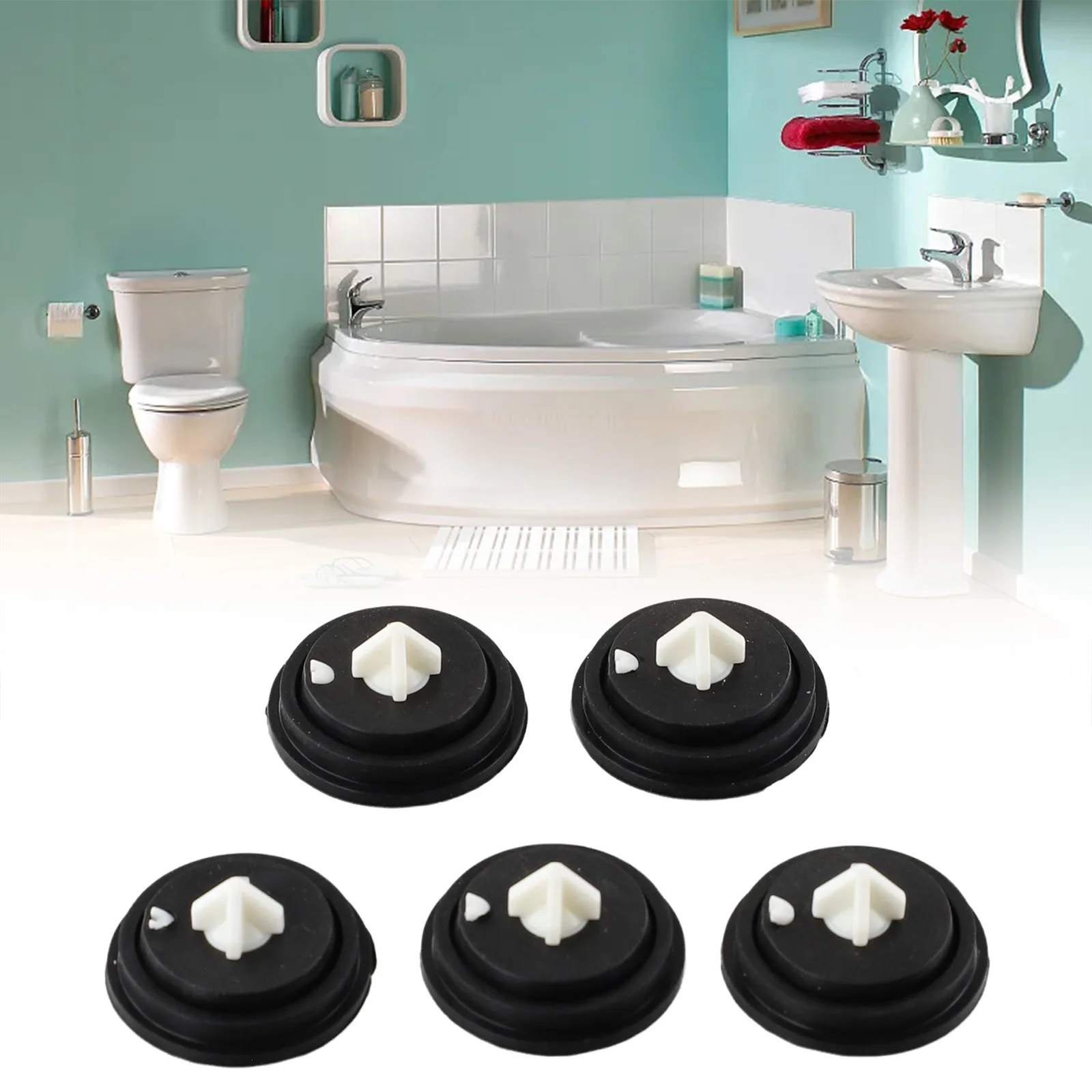 

5Pcs Replacement Rubber Diaphragm Washer Fits Toilet Fill Valves Ballvalve Washer Bathroom Toilet Maintenance Tool Accessories