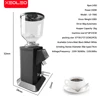XEOLEO 1450 RPM Commercial Electric Coffee Grinder 74MM Flat Stainless Steel Burr Espresso Coffee Bean Grinder Machine 350W 3