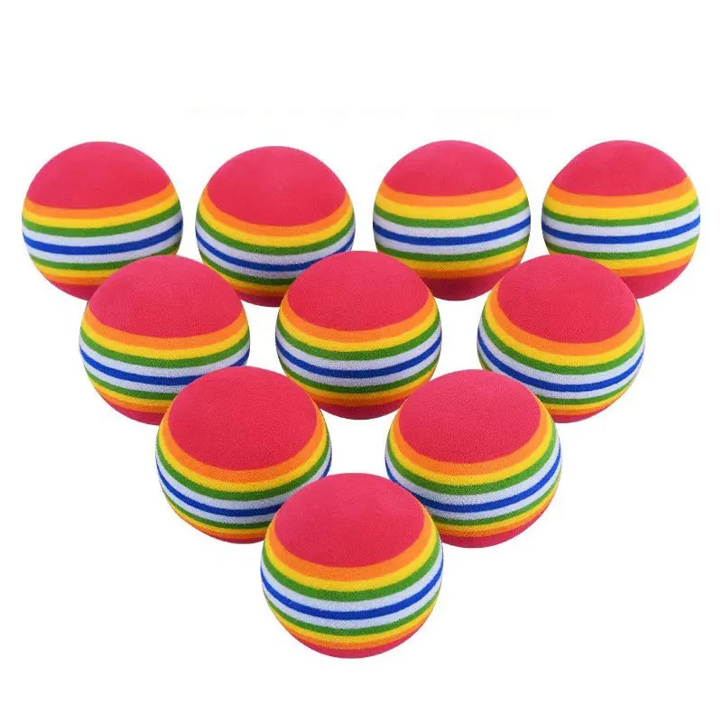 thumbnail image 1 of 10 piezas de bolas de arcoíris coloridas de juguete para mascotas para gatos y perros pequeños: ¡brinda horas de diversión y entretenimiento!, 1 of 5