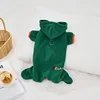 Cozy Winter Jumpsuit for Dogs & Cats, Warm Fleece Plush Full Body Onesie with Hood, Cute Pet Clothing 2