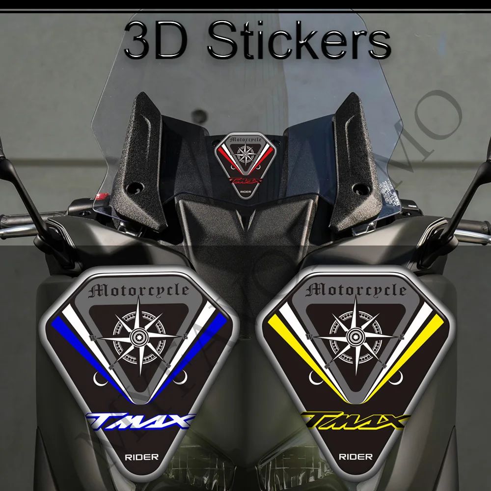 Windshield Windscreen Screen Wind Deflector For YAMAHA TMAX 400 500 530 560 750 Stickers Decal Scooters Emblem Badge Logo