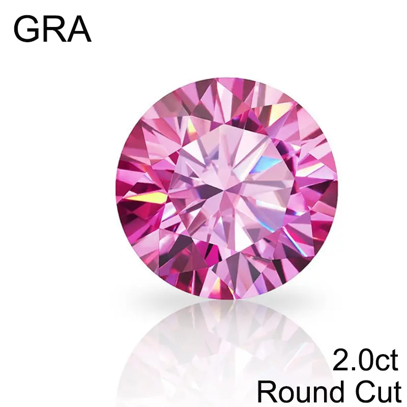 Pink Loose Moissanite 100% Real Lab Gemstone Stones For Women Jewelry Diamond Ring Material GRA Round/Pear/Emerald/Oval Cut - Image 39