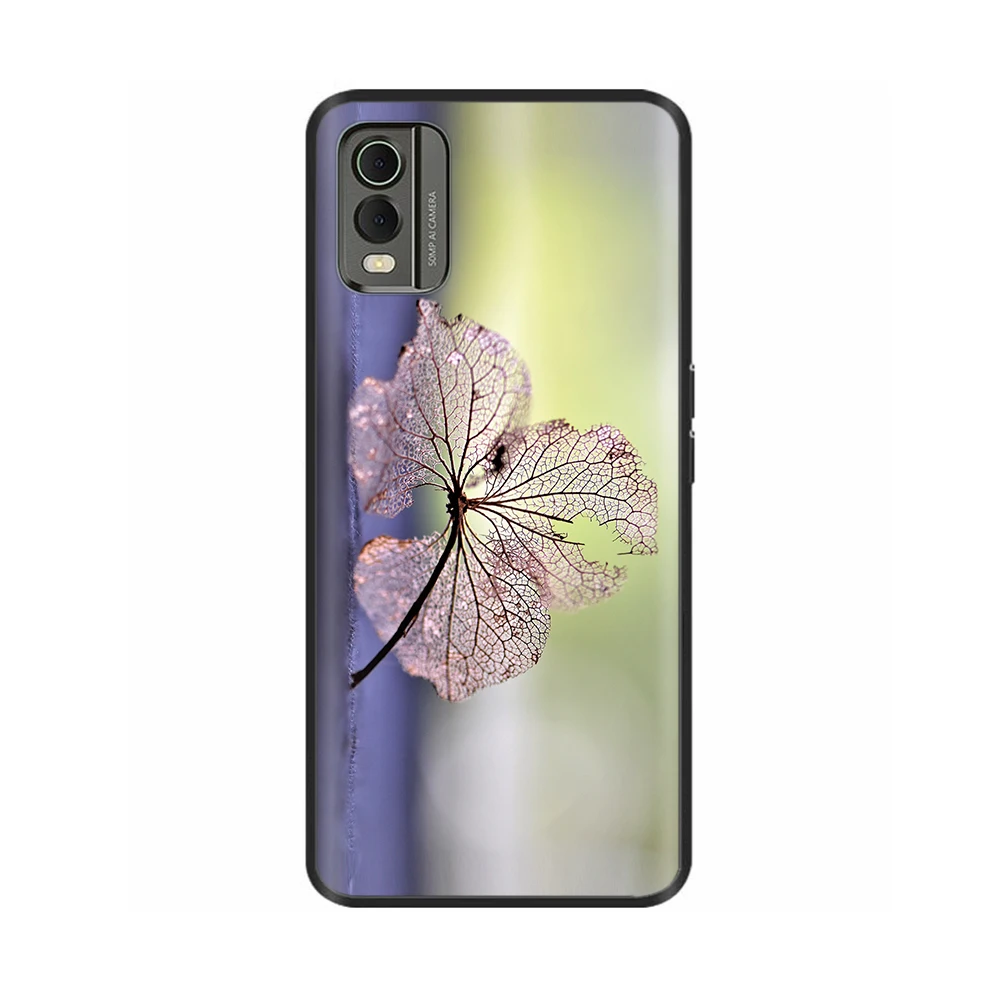 Stylish Black Silicone Shockproof Phone Case - Soft Painted Bumper Cover