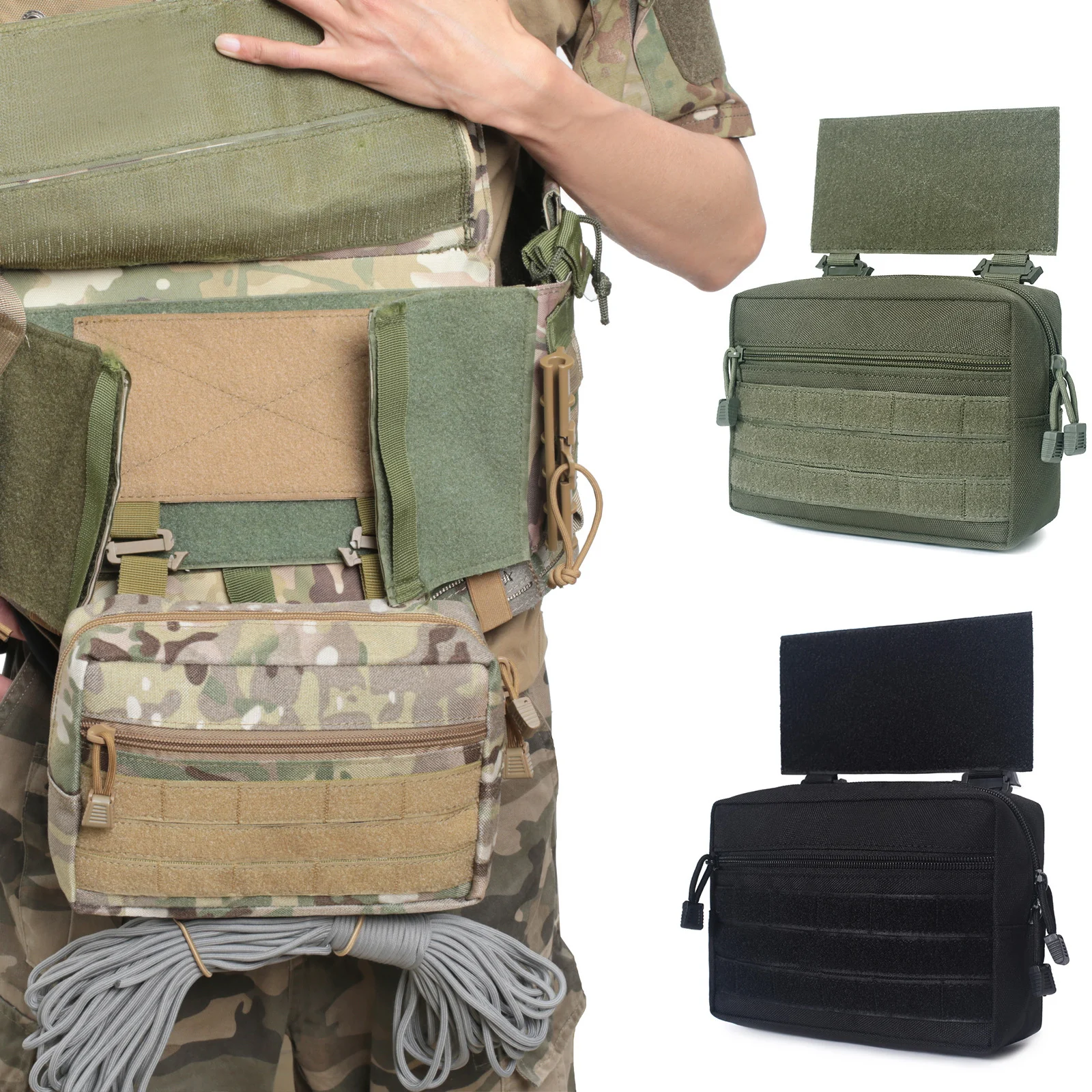 Water Resistant Nylon Tactical Vest Pouch for Outdoor Hunting