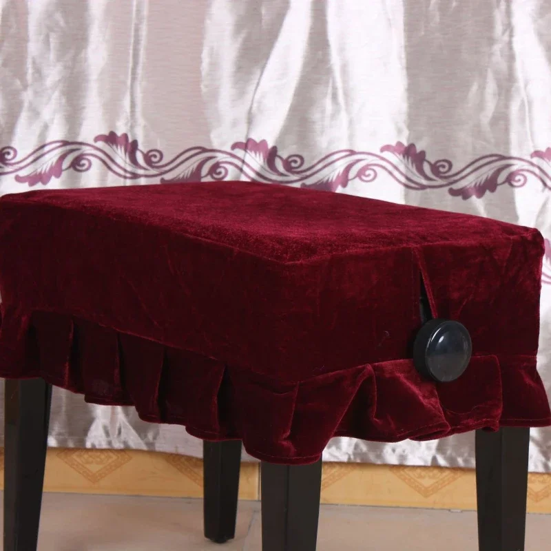 Instrument Piano Single Bench Cover Gold Velvet Piano Single Bench Cover Dust piano keyboard cover piano keyboard covers