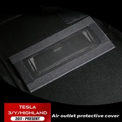 For Tesla Model 3/Y Air Outlet Under Seat Protective Cover 1 Pair Car Auto Vent Mesh Covers Air Conditioner Outlet Filter Cover