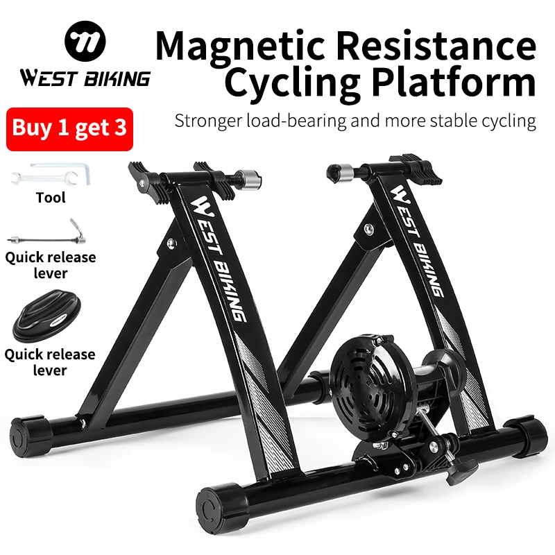 WEST BIKING Indoor Exercise Bike Trainer Home Training Magnetic