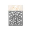 1 piece of 5D translucent yarn bow nail stickers light luxury ribbon black and white bow pearl nail art decoration stickers 6