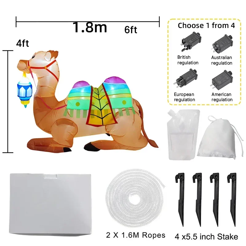 زينة رمضان هلال نجمة LED