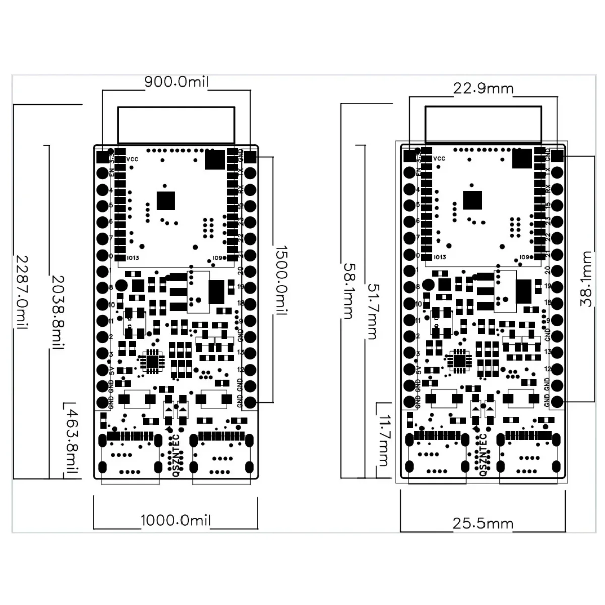 รูปสินค้า บอร์ดพัฒนา ESP32-C6 Wi-Fi 6 BLE Zigbee Thread