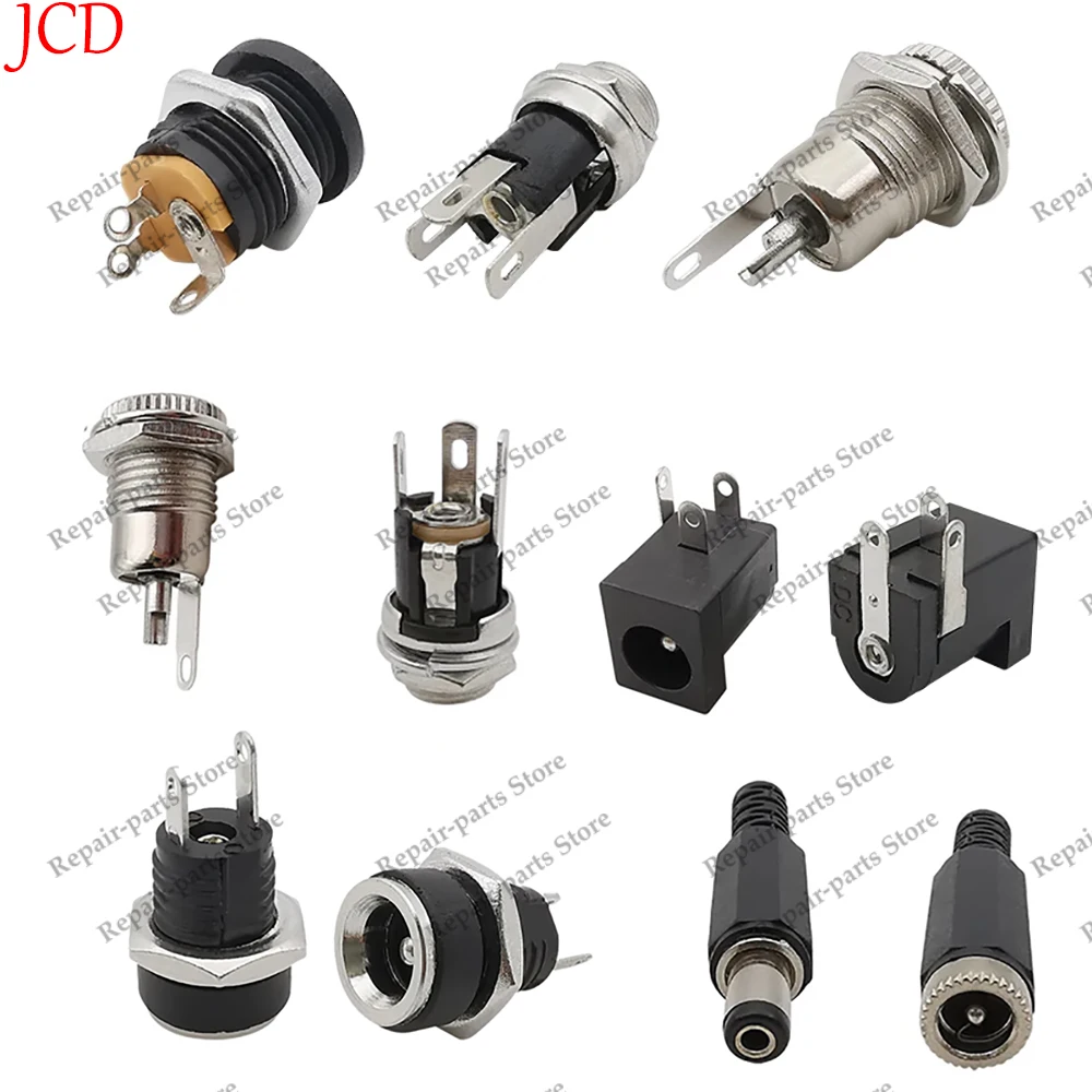 10 Stück Gleichstrom 2,1 1, 5 2,5x5,5mm Steck verbinder Gleichstromst ecker Stecker Buchse Buchse Mutter Schalttafel einbau Gleichstrom adapterst ecker – Detail 7