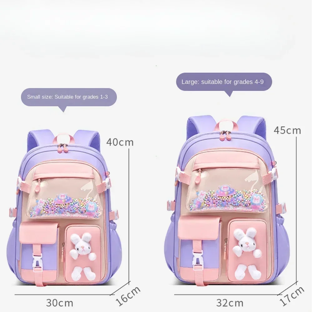 2025 Primary School Girls' Schoolbag Kawaii Lightweight Children's Bag Waterproof Bags Colorful Travel Backpack Mochilas Gifts 6