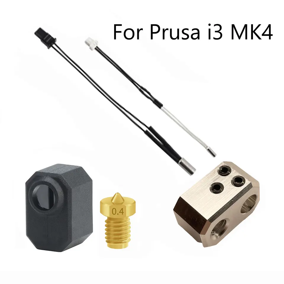 For Prusa MK4 Hotend with Heater Cartridge Heating Block Hardened Steel Nozzle for Prusa M4/ XL Hotend Extruder Parts image 8