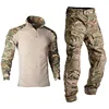 Outdoor Airsoft Uniform Paintball Men Clothing Tactical Combat Shirts Camo Cargo Pants +Knee Pads Suits Hunting Clothes 1