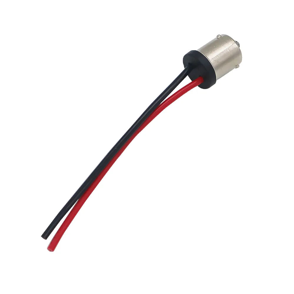 2pcs BAY15S 1156 BAY15D 1157 Male Adapter Wiring Harness For Tail Lamp Headlight Signal Retrofit