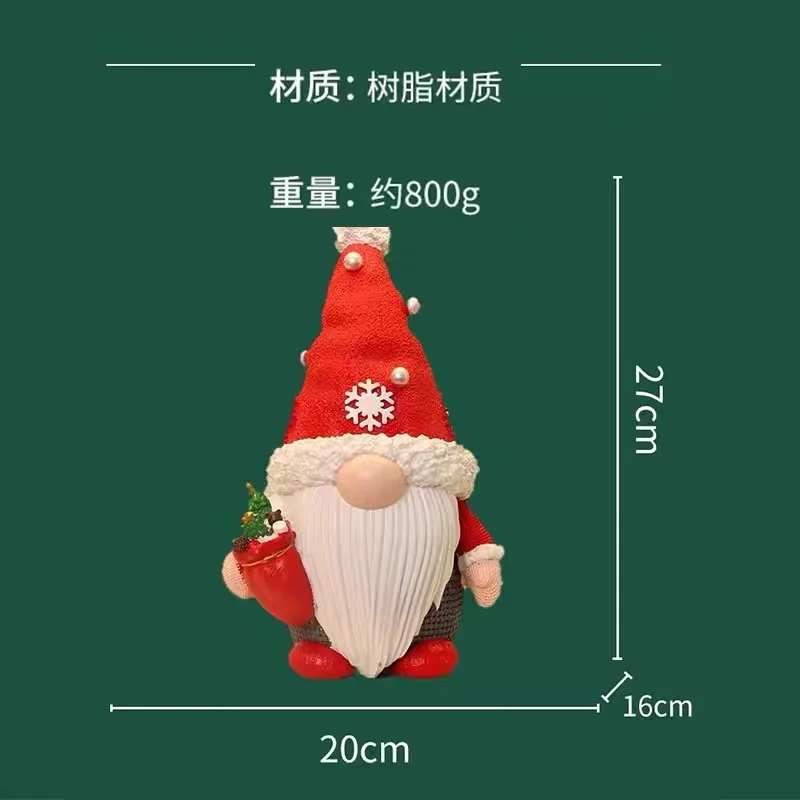 サンタさんの貯金箱　クリスマス　置物　飾り　インテリア　雑貨 サンタ貯金箱の装飾品、リビングルームの入り口、ワインキャビネット