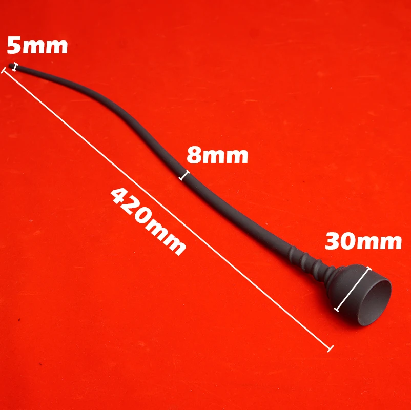 Liquid Silicone Penis Plug,Urethral Dilator Catheter Sounding,Urethra Sound With Suction Cup,Sex Toys for Men