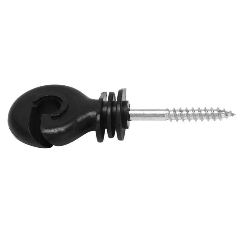 

100Pcs Electric Fence Offset Ring Insulator Fencing Screw In Posts Wire Safe Agricultural Garden Supplies Accessories