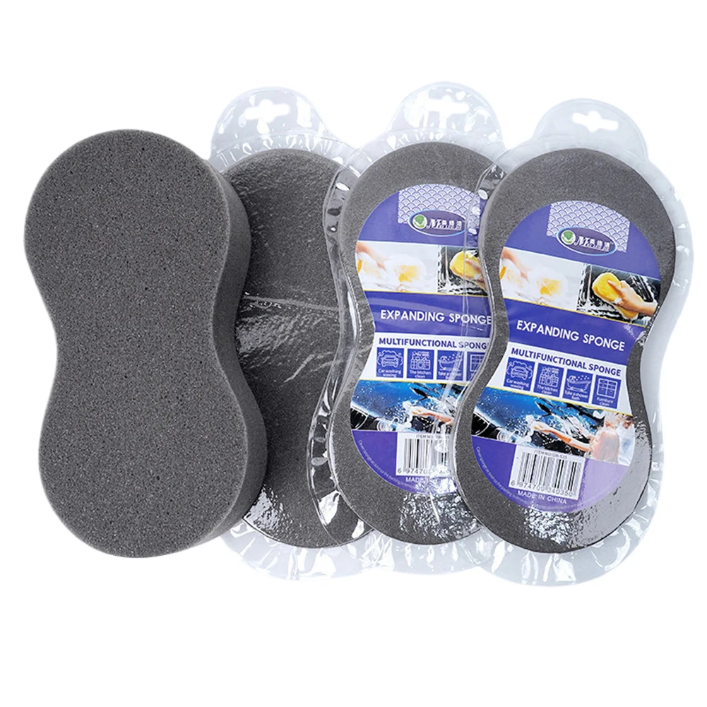 Esponja grande en forma de 8, bloque de esponja para lavado de coches, herramientas de limpieza de automóviles multifuncionales, esponja para lavado de motocicletas para limpieza de cocina