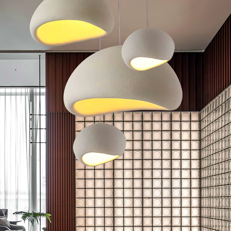 Pendant Lights Ceiling Light Pendant Lamp Chandelier Lighting Modern Nordic Wabi Sabi Wind Led Ceiling Chandeliers Lustre Living Dining Room Home Decor Lights Bar Bedroom Loft Pendant Lamps