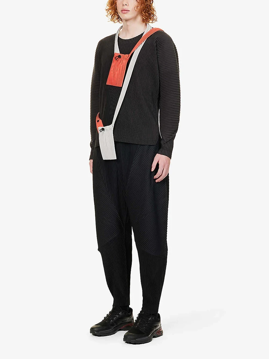 Miyake Pleated Homme Please Men's Pant New Pleated Casual Straight Long Pencil Pants 4