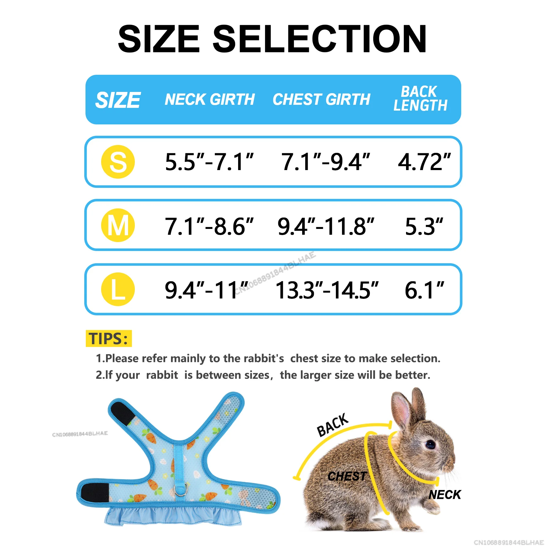Rabbit Harness with Leash Cute Adjustable Buckle Breathable Mesh Vest Skirt for Bunny Guinea Pig Small Pet Traction Harness Suit pet harness rabbit harness and leash set rabbit harness set small pet leash