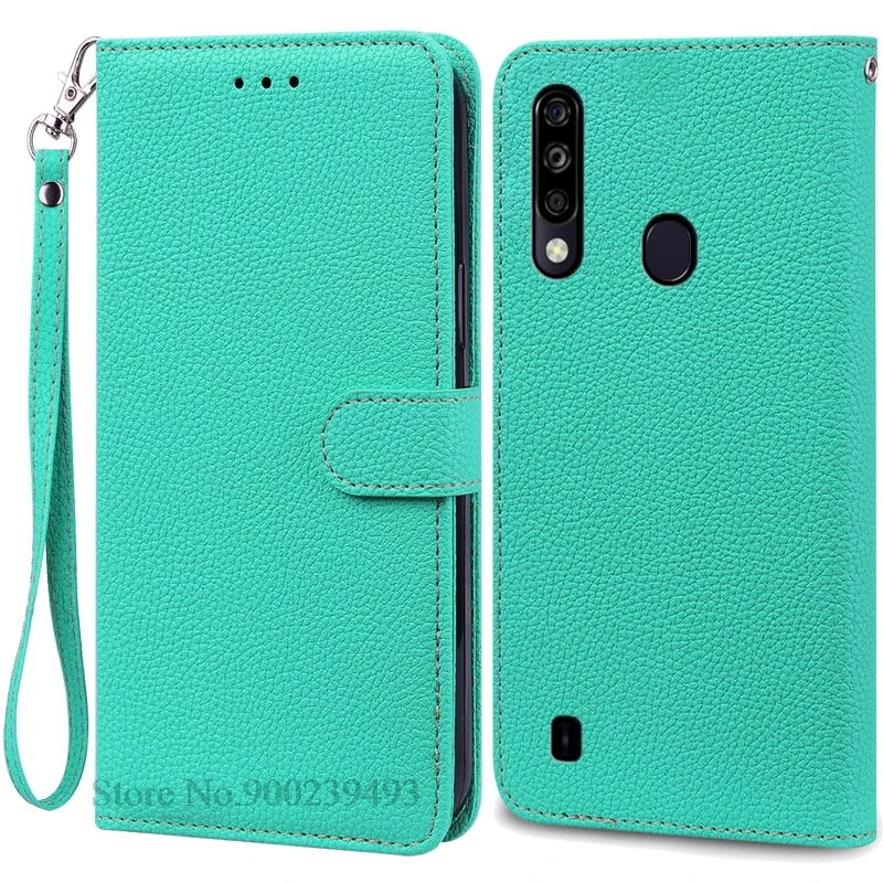 Sleek Silicone Wallet Leather Flip Case with Soft TPU Back Cover