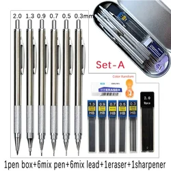 Deluxe Metal Mechanical Pencil Set with Accessories (A set)