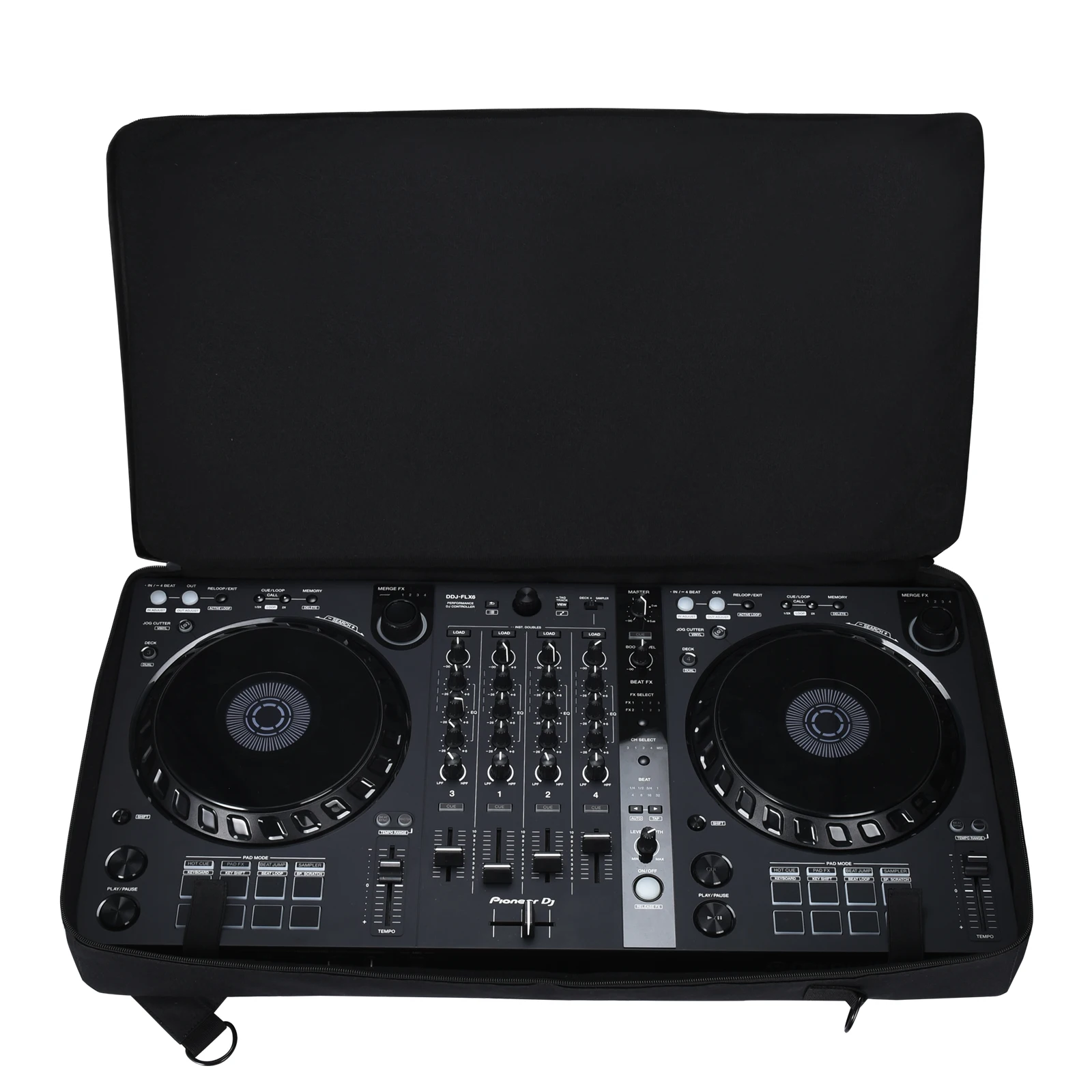 

Portable Protective Case Dustproof Turntables Protective Case Scratch-resistant with Sholder Strap for Pioneer DDJ-FLX6 DDJ-SX2