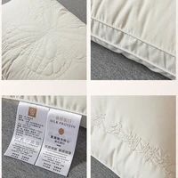 Silk Pillows 5 Star Hotel Bed Pillows Sleeping Pillow Neck Spine Protection Slow Rebound Sleeping Soft Washable Pillows Bedding 2