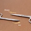 New Facial Hair Scissors Rounded Stainless Steel Mustache Nose Hair Beard Eyebrows Eyelashes Trimming Multifunctional Clippers 6