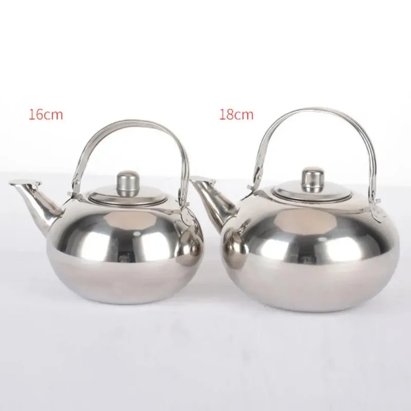 

Tea Kettle Pot Metal Teapot with Removable Teaware Strainer Durable Stainless Steel Hot Water Kettle Pot Loose Tea Maker Infuser