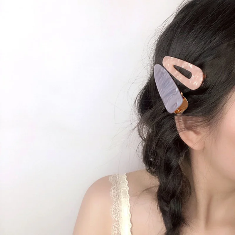 Modisches Haarspangen-Set für Damen, Schmuck, süße geometrische Haarspangen, trendige seitliche Haarspangen, Mädchen-Haaraccessoires, Kopfschmuck – Detail 4