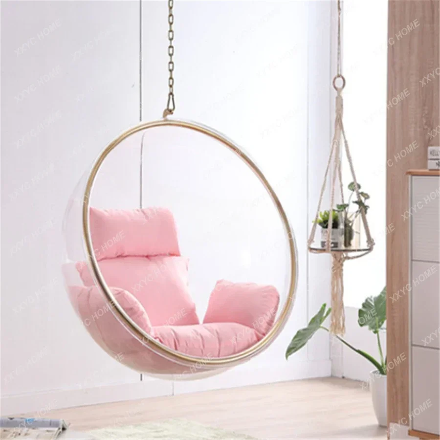 Hanging Swing Bubble Chair Prodgf Transparent Ins Patio Furniture Columpios Para Ni&ntilde;os Terrazzo Externo Swing Hammock