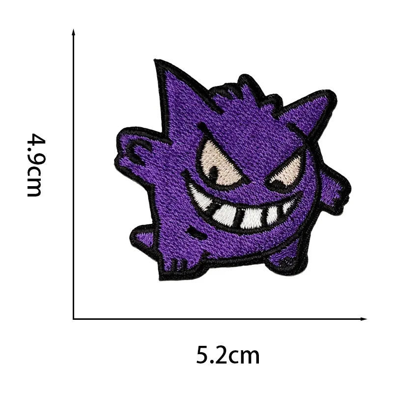 5개입 애니메이션 겐가 게임  시리즈 다리미로 붙이는 자수 패치, 옷, 청바지, 스티커, 코트 자수 아플리케