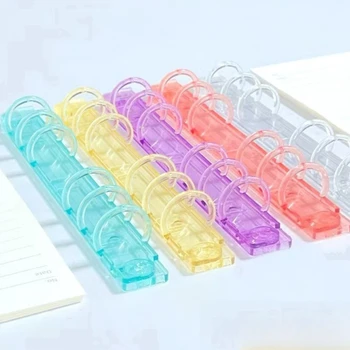 Fromthenon Raccoglitore Multifunzionale A6 a 6 Fori con Clip per Fogli Staccabili, Design in Colori Pastello, Forniture per Ufficio e Cancelleria per Studenti