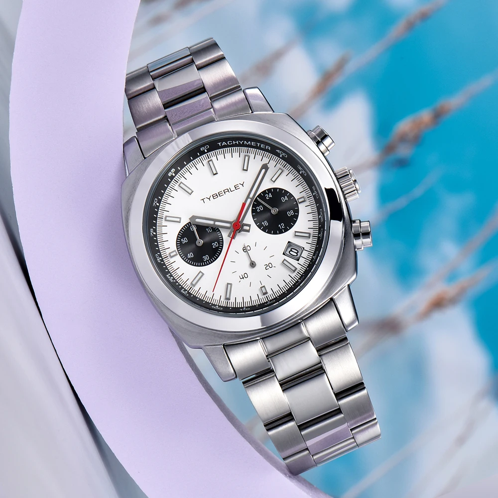 TYBERLEY Mens Watch 2024 New Chronograph Japan VD53 Movt Quartz