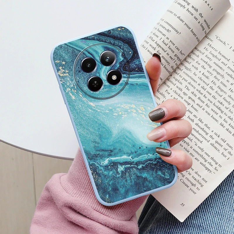Luxury Marble Art Soft TPU Protective Back Cover - Shockproof Fashion Case